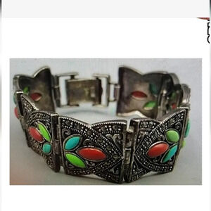 Vintage‎ 925 Marcasite Bracelet